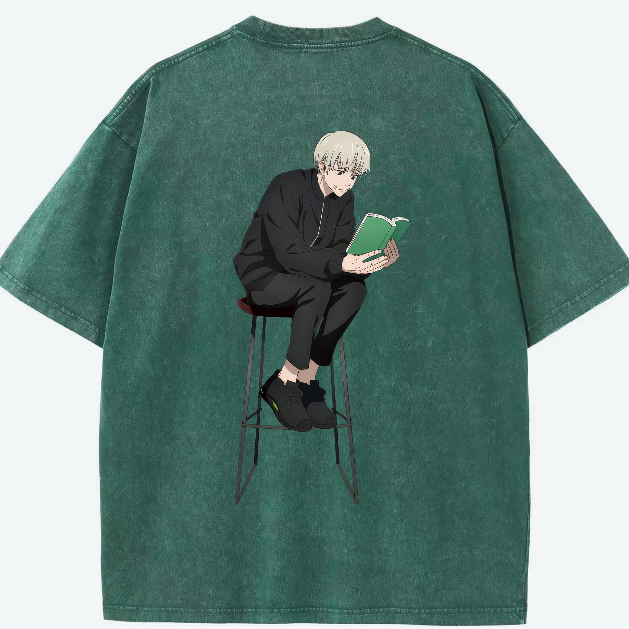 （画像用） 呪術廻戦 Jujutsu Kaisen 綿100% ヴィンテージ風 半袖Tシャツ（背面プリント）